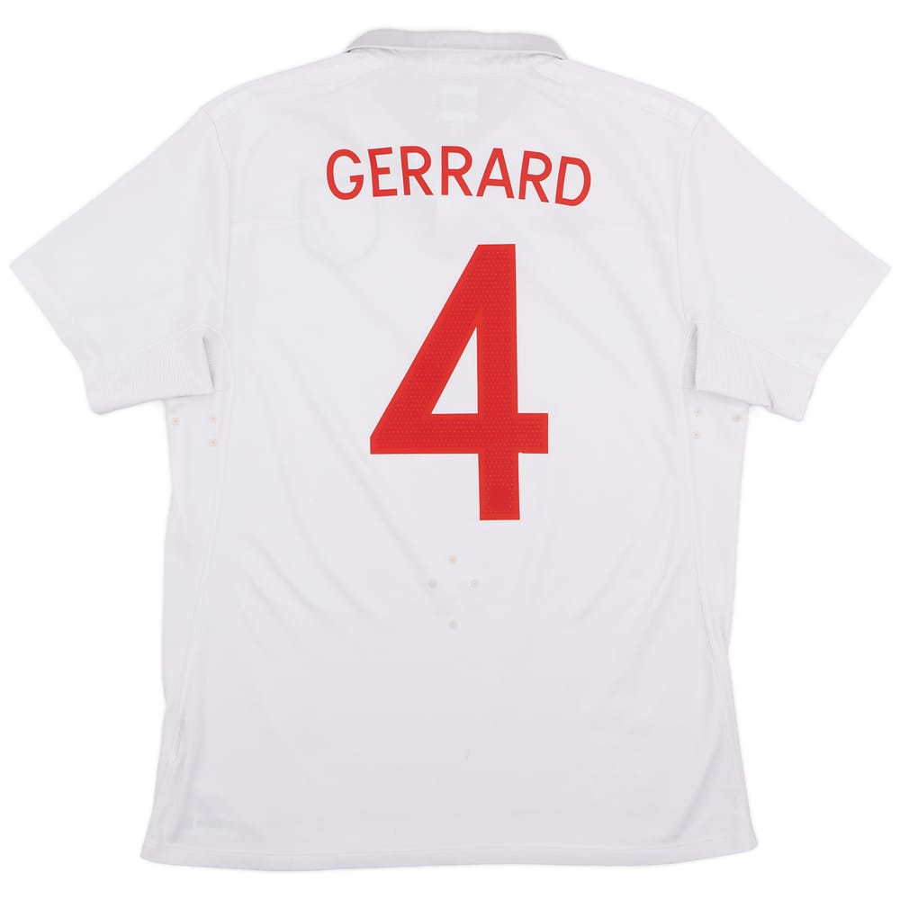2010-11 England Home Shirt Gerrard #4 - 5/10 - (L)