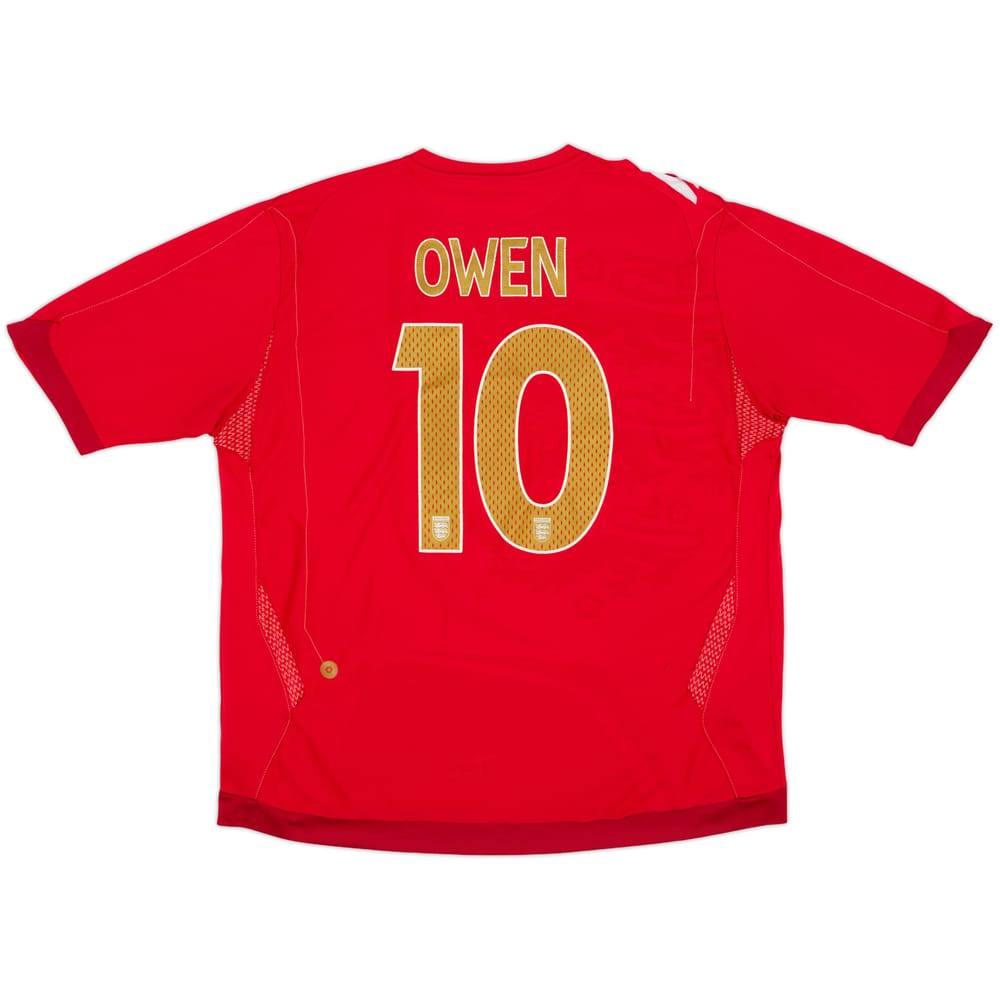 2006-08 England Away Shirt Owen #10 - 6/10 - (XXL)