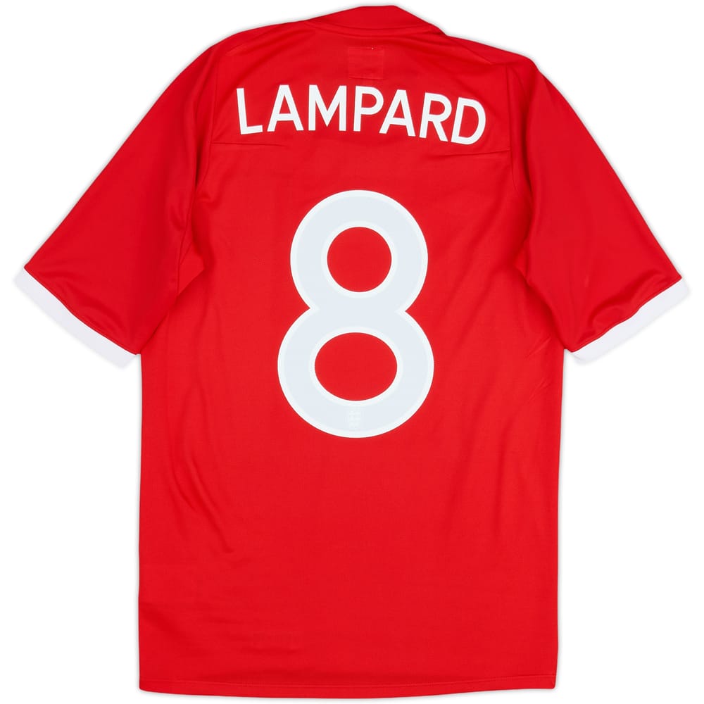 Camiseta de visitante de Inglaterra 2010-11 Lampard #8 - 9/10 - (XS)