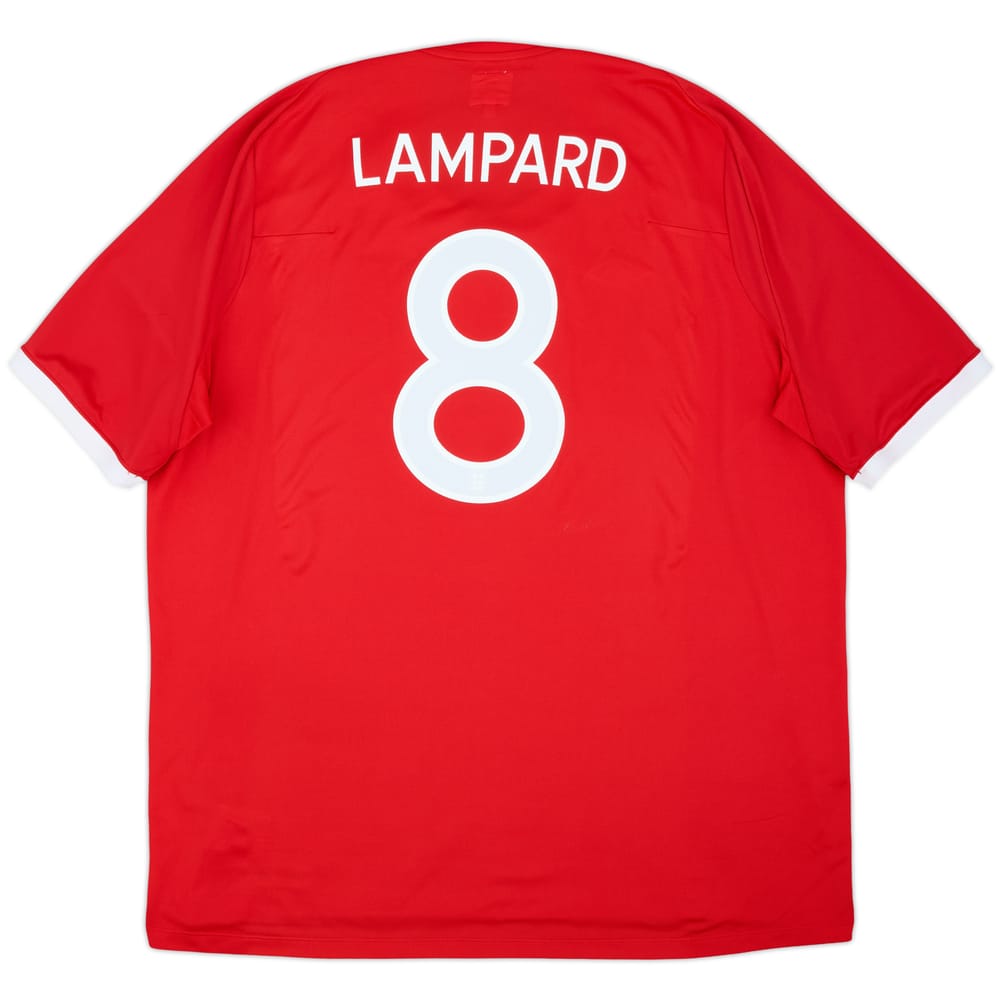 Camiseta de visitante de Inglaterra 2010-11 Lampard #8 - 10/10 - (3XL)