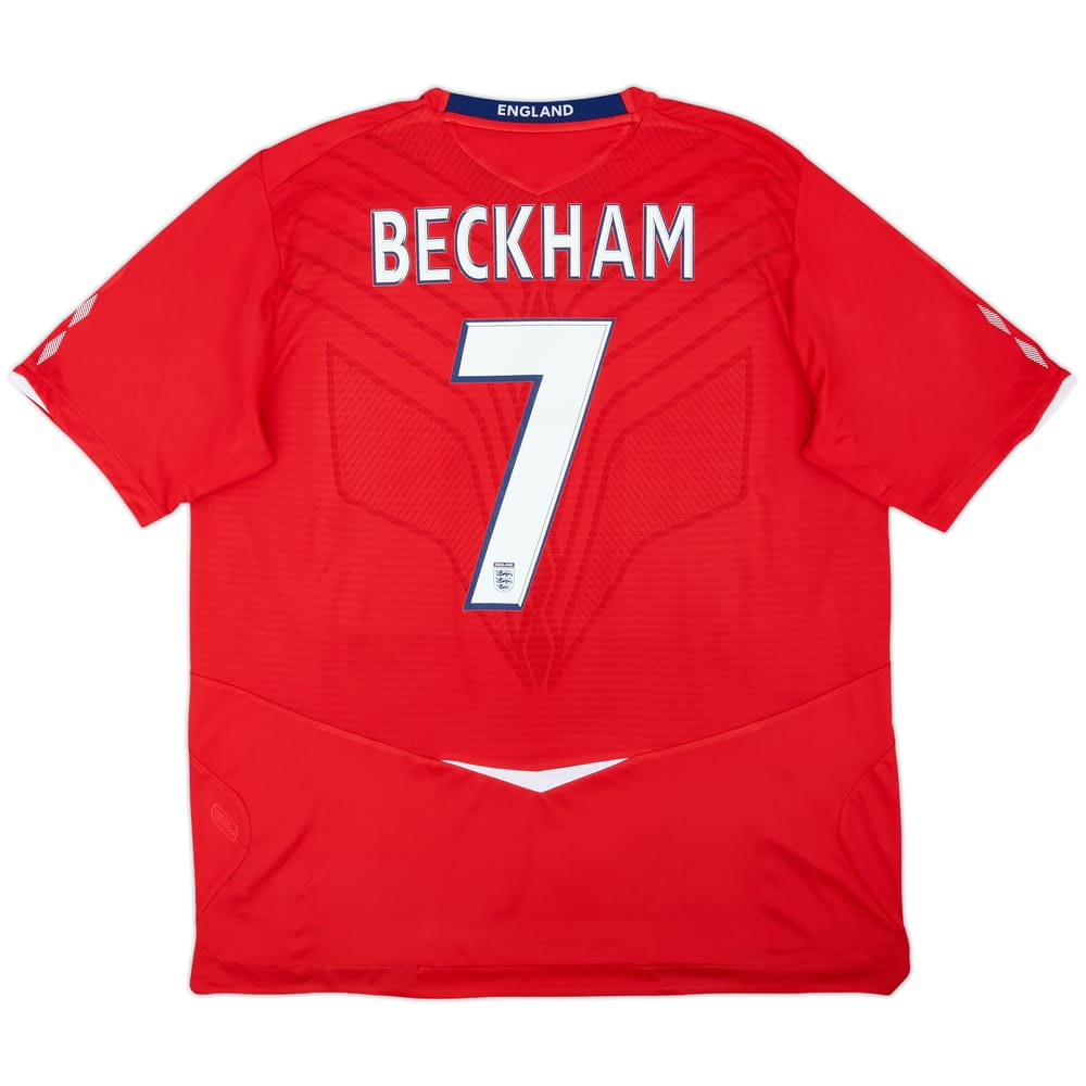 2008-10 England Away Shirt Beckham #7 - 5/10 - (XXL)