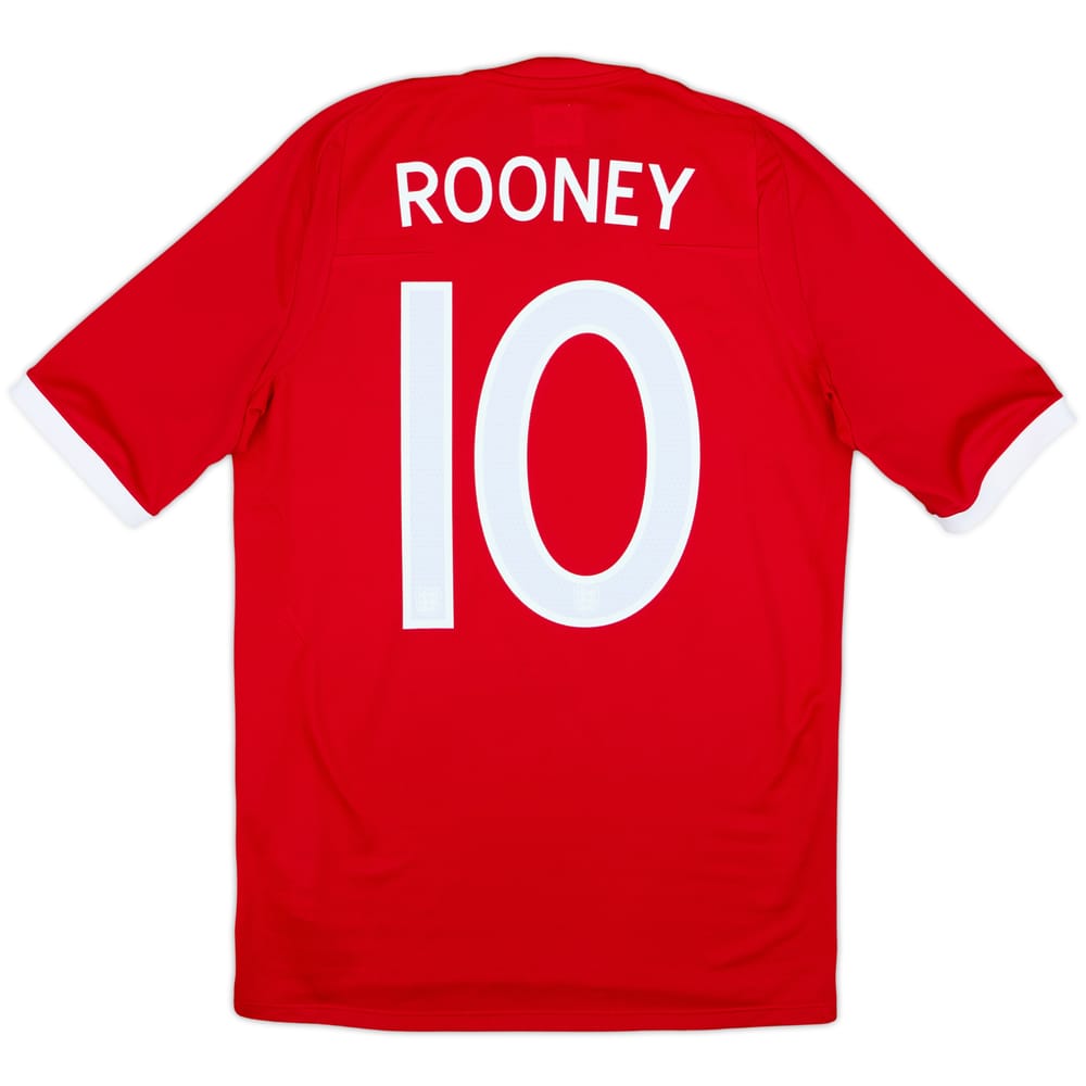 2010-11 England Away Shirt Rooney #10 - 9/10 - (XS)
