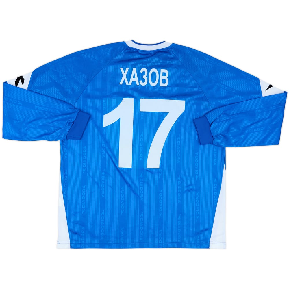2003 Dynamo Moscow Match Issue Home L/S Shirt Khazov #17