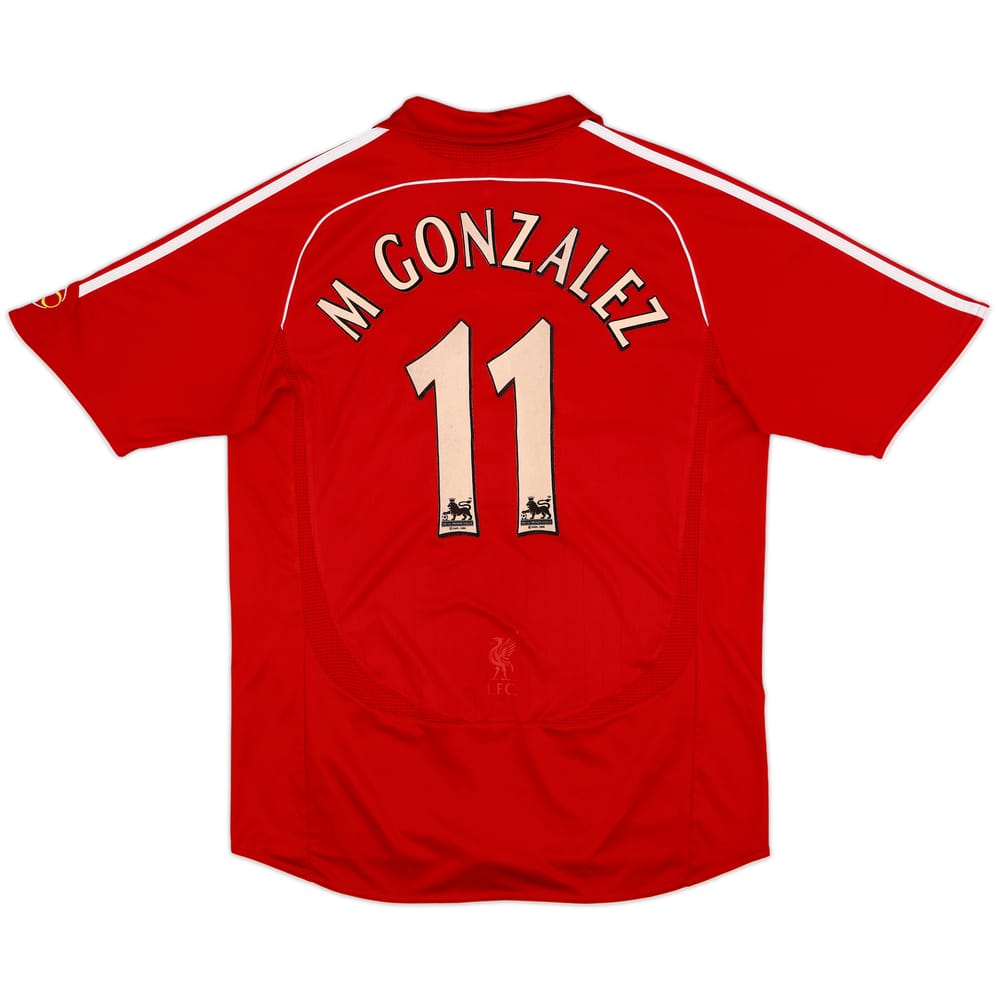 2006-08 Liverpool Home Shirt M Gonzalez #11 - 4/10 - (L)