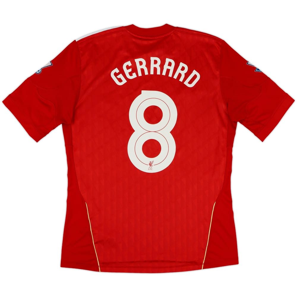 2010-12 Liverpool Home Shirt Gerrard #8 - 6/10 - (M)