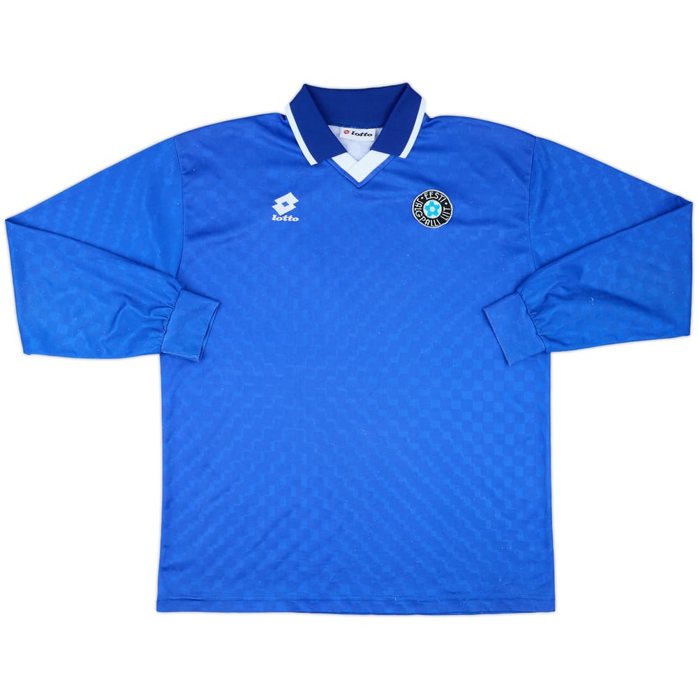 1996-98 Estonia Match Issue Home L/S Shirt #4