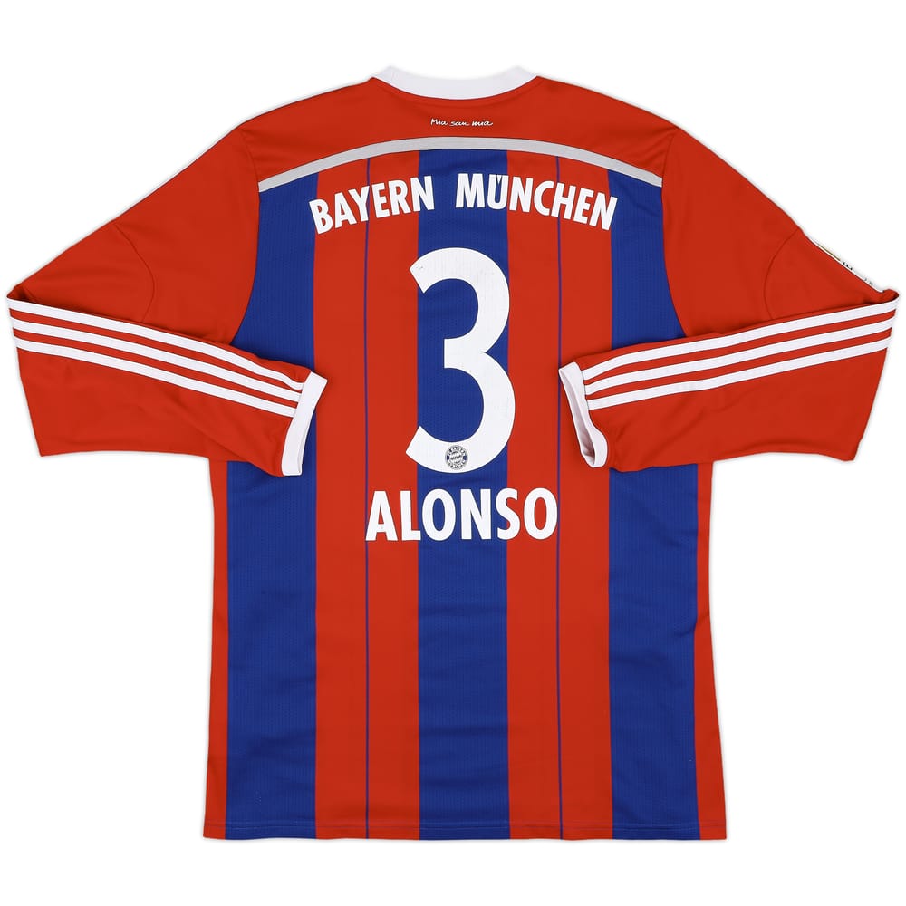 2014-15 Bayern Munich Home L/S Shirt Alonso #3 - 6/10 - (XL)