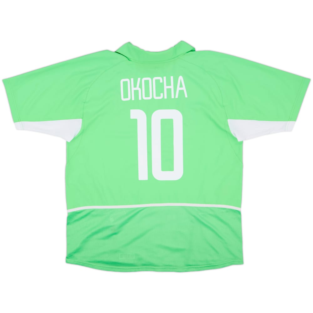 2002-04 Nigeria Home Shirt Okocha #10 - 9/10 - (XL)