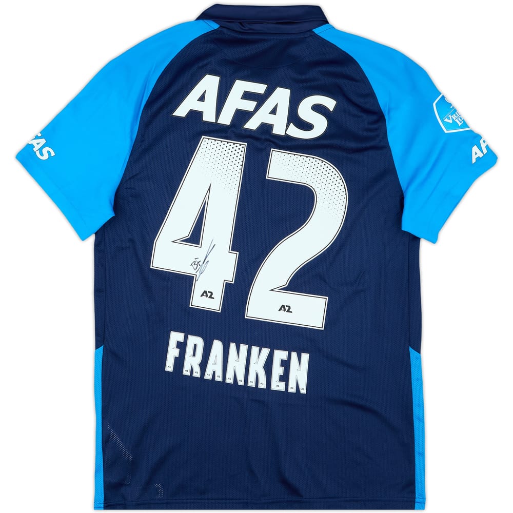 2020-21 AZ Alkmaar Match Issue Signed Away Shirt Franken #42