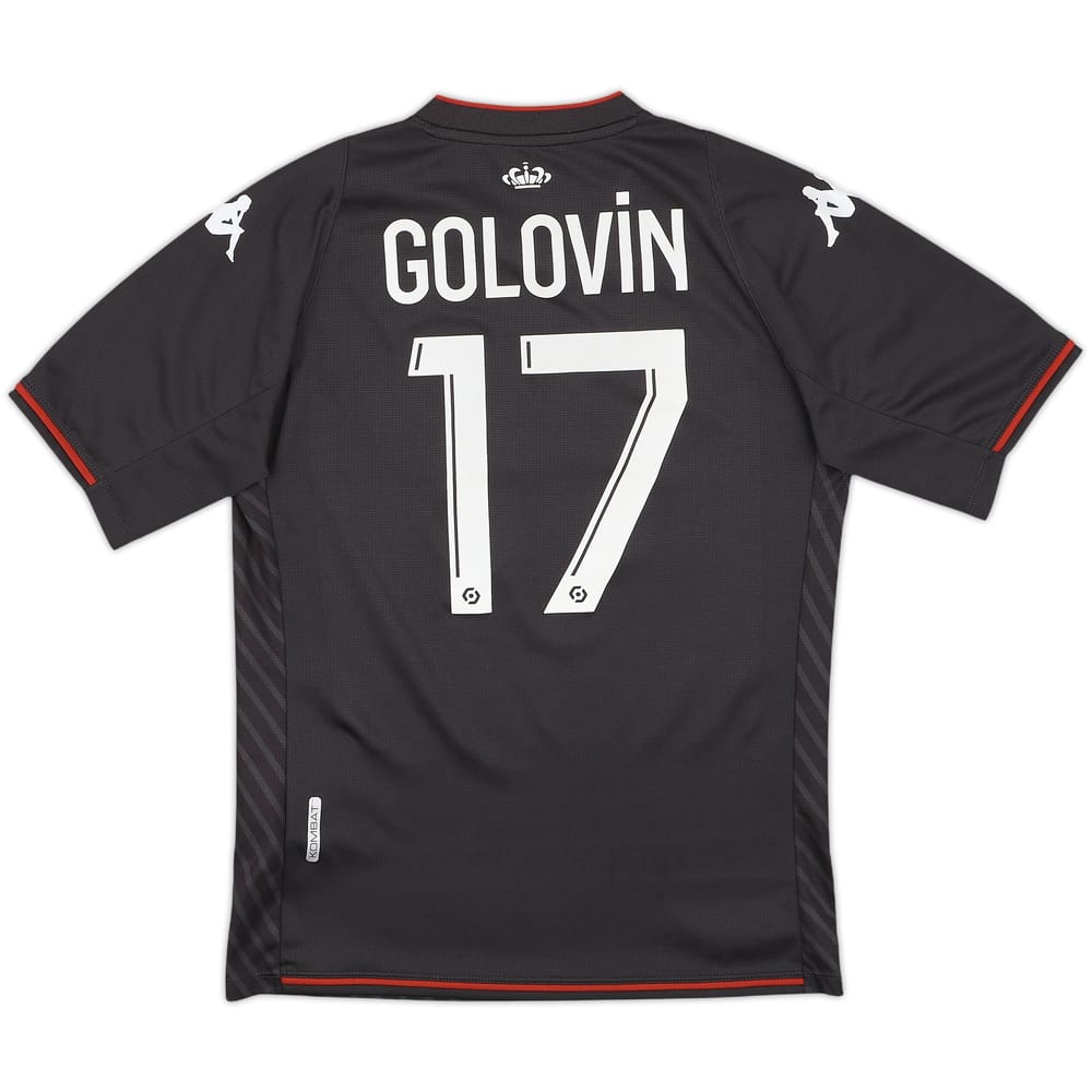 2021-22 Monaco Away Shirt Golovin #17 - 8/10 - (S)
