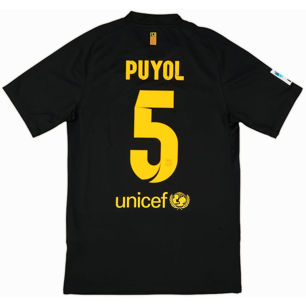 2011-12 Barcelona Away Shirt Puyol #5 - 9/10 - (S)