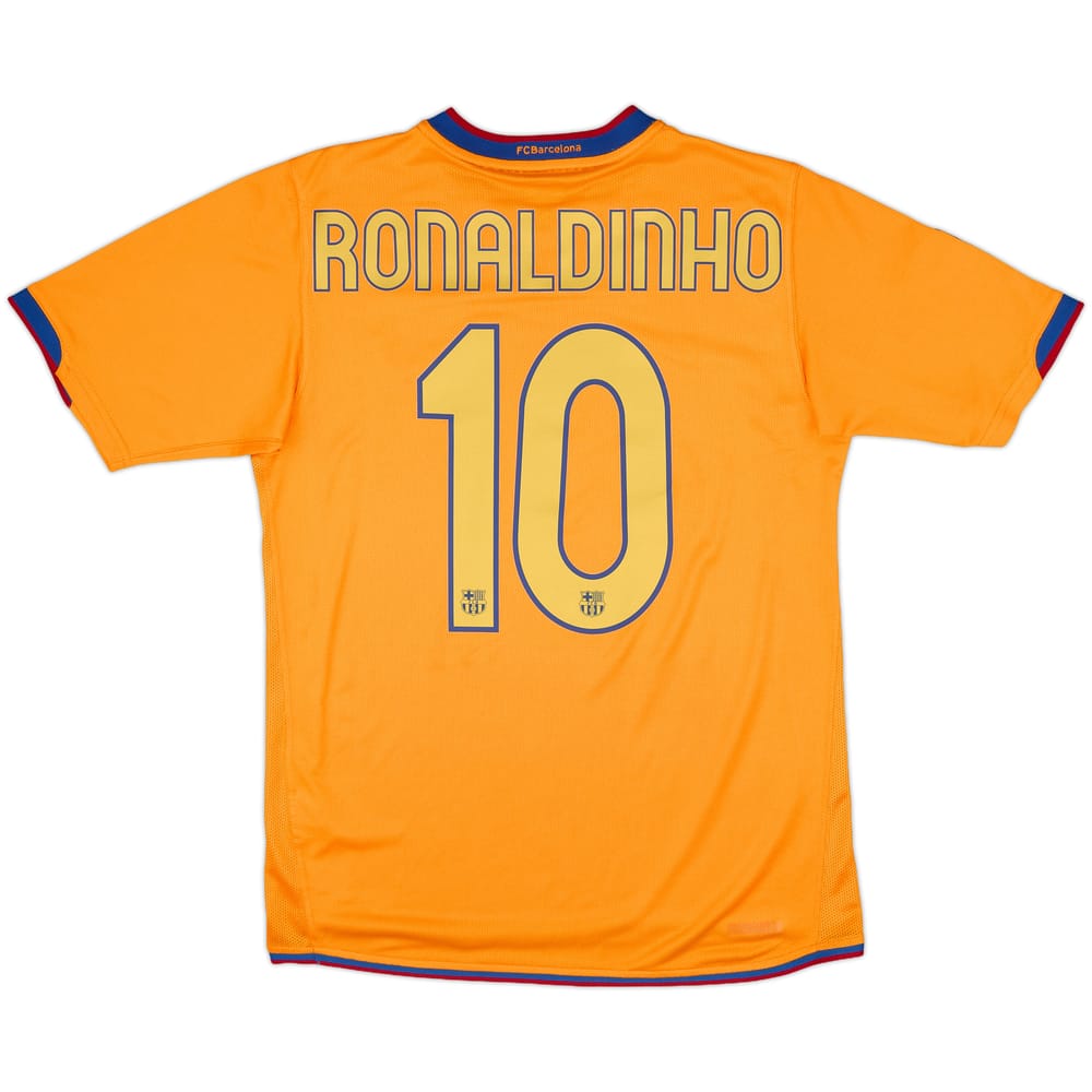 2006-08 Barcelona Away Shirt Ronaldinho #10 - 9/10 - (S)