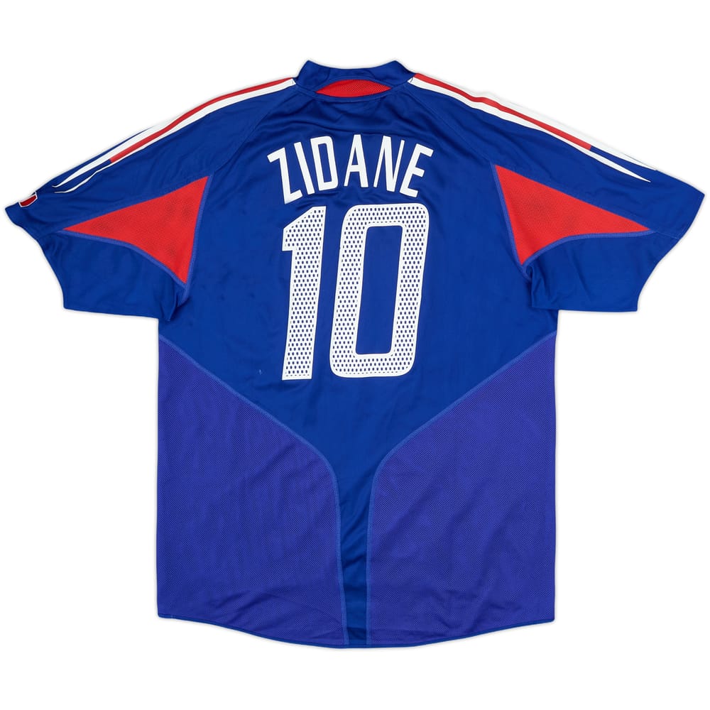 2004-06 France Home Shirt Zidane #10 - 7/10 - (L)