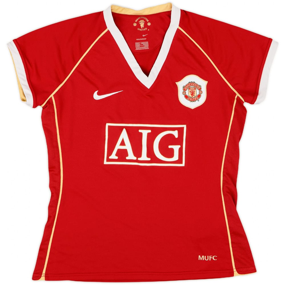 2006-07 Manchester United Home Shirt - 9/10 - (Women's M)