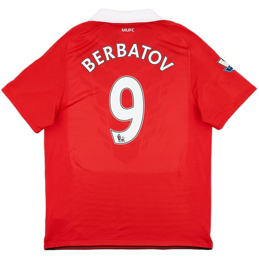 2010-11 Manchester United Home Shirt Berbatov #9 - 8/10 - (L)