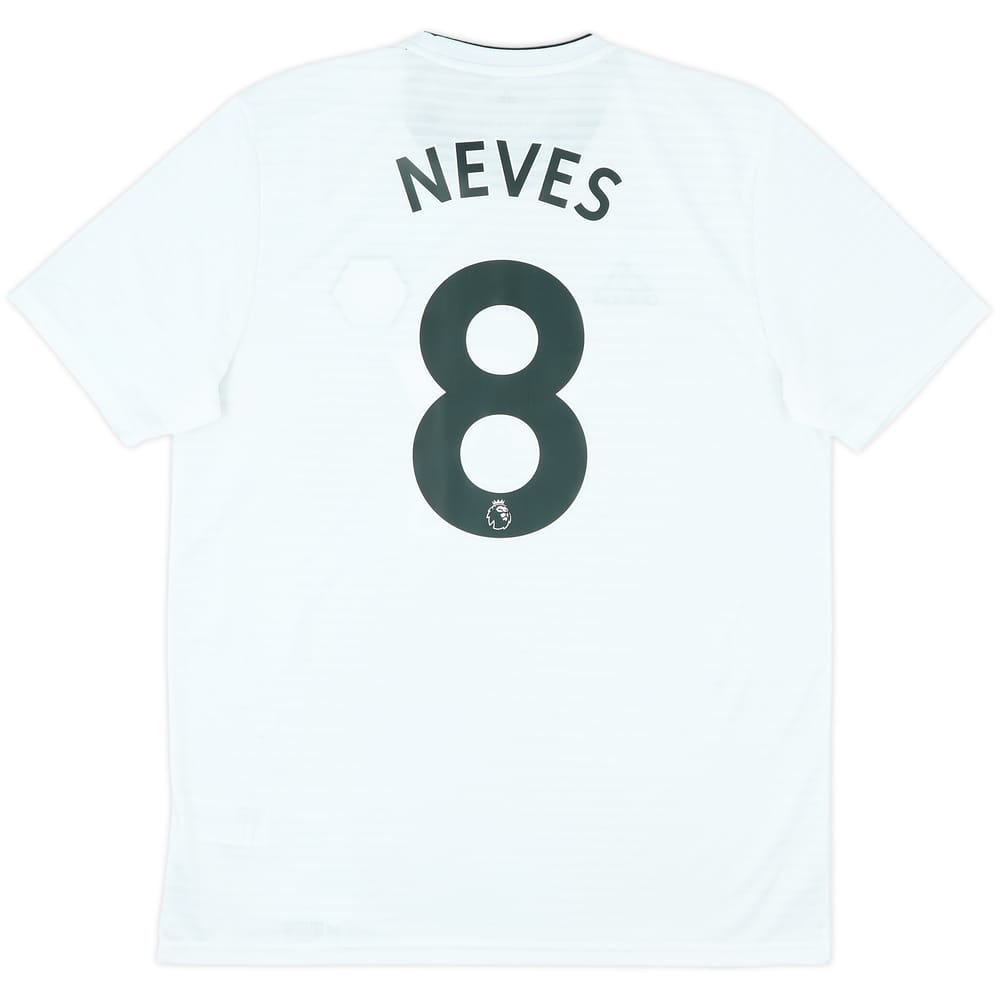 2018-19 Wolves Away Shirt Neves #8 - 9/10 - (L)