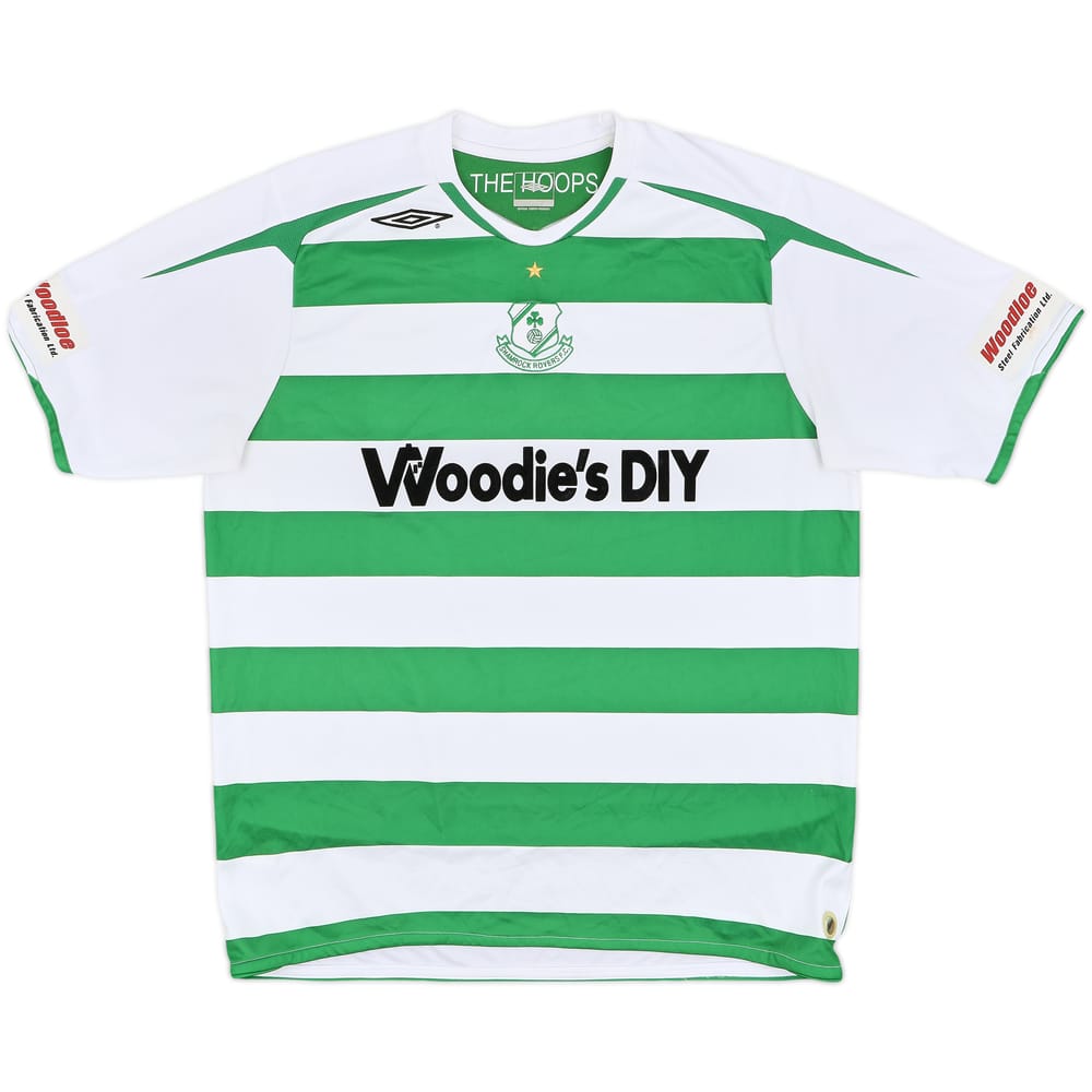 2007-09 Shamrock Rovers Home Shirt #6 - 8/10 - (XL)