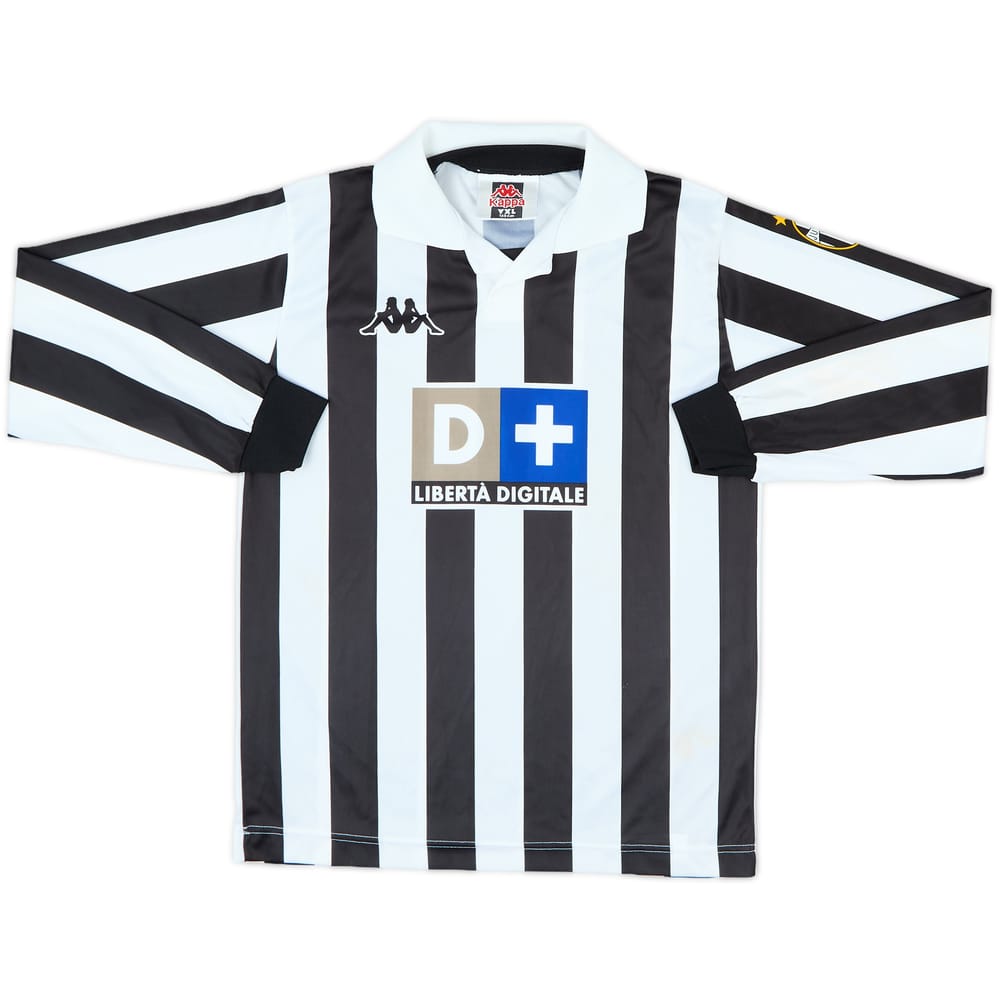 1998-99 Juventus Basic Home L/S Shirt #16 - 6/10 - (XL.Boys)