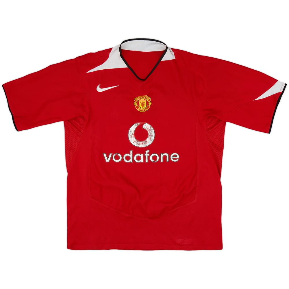 2004-06 Manchester United Home Shirt - 4/10 - (L)