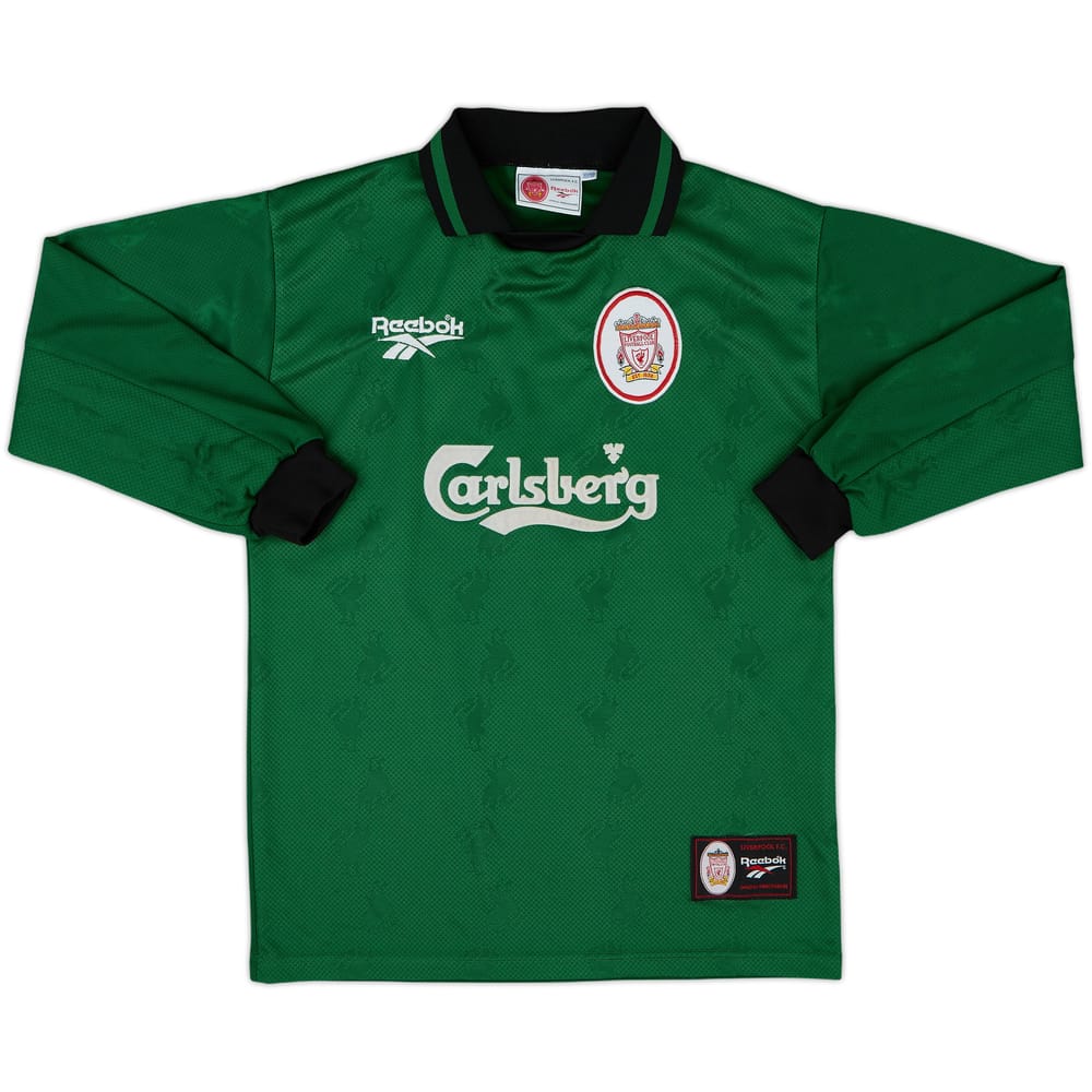 1996-97 Liverpool GK Shirt - 8/10 - (L.Boys)