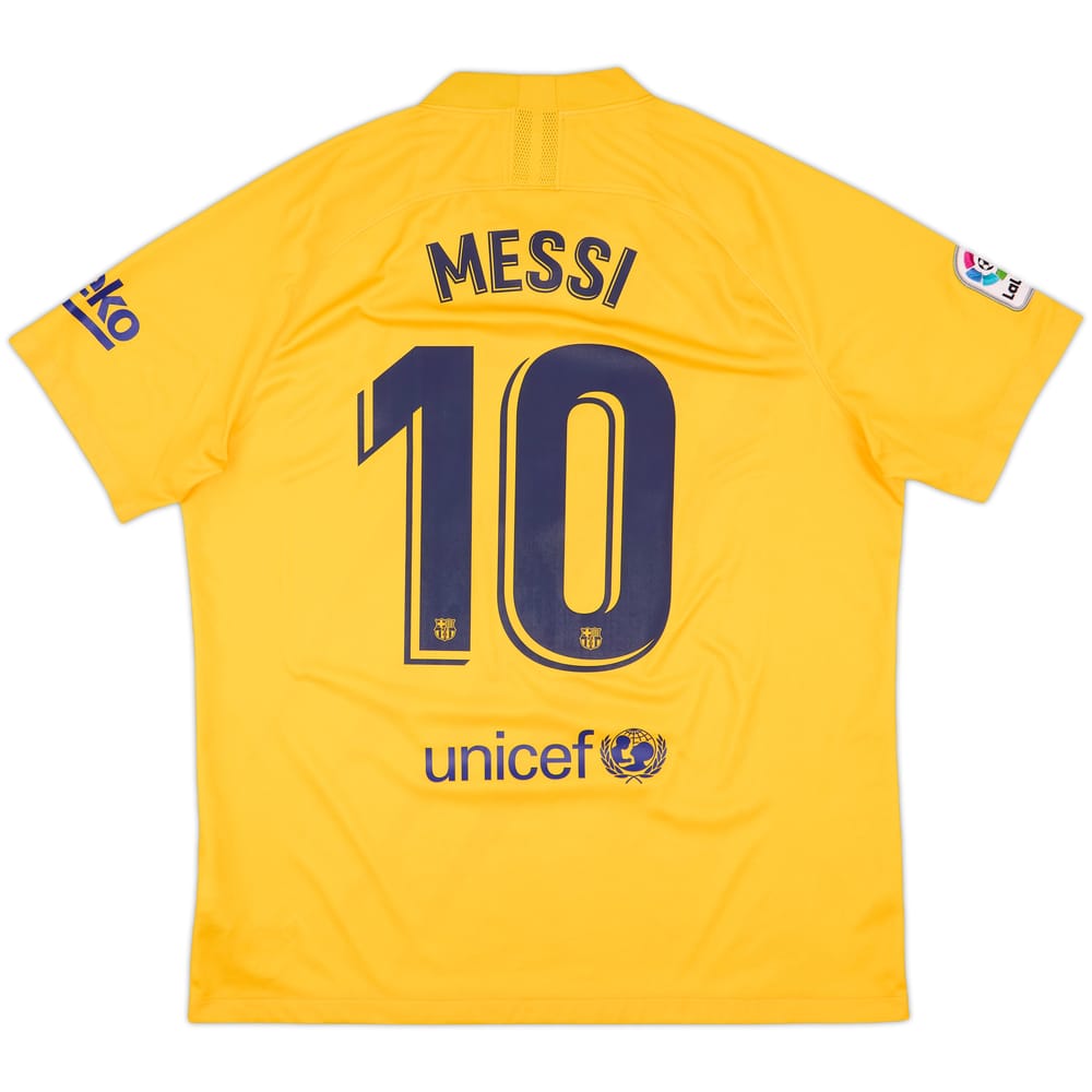 2019-20 Barcelona 'Senyera' Fourth Shirt Messi #10 - 10/10 - (XL)
