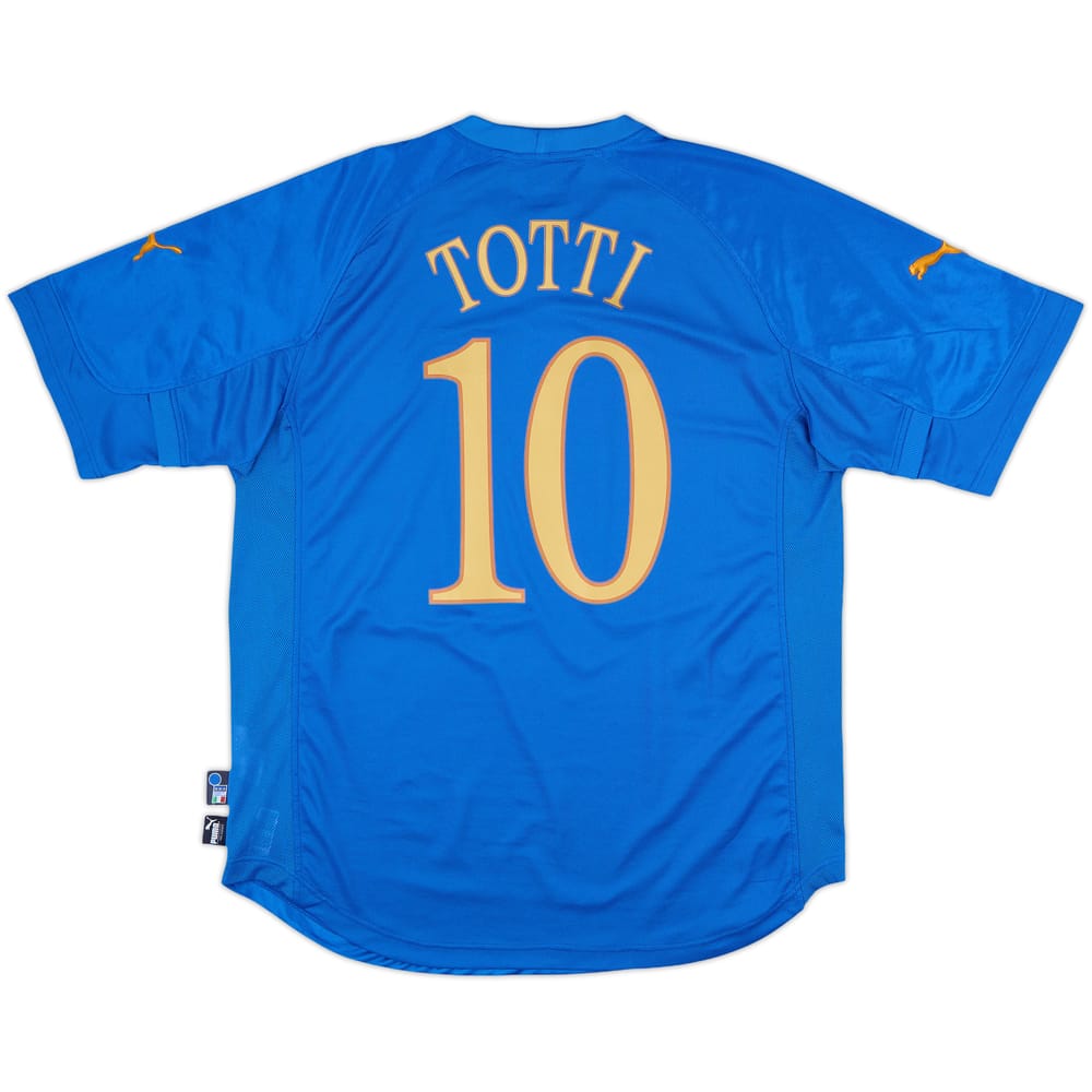 2004-06 Italy Home Shirt Totti #10 - 8/10 - (XL)