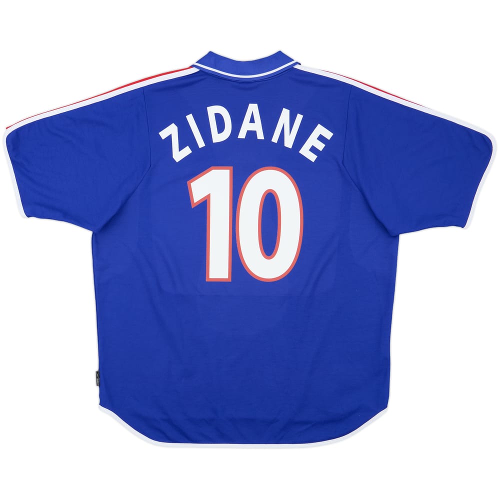 2000-02 France Home Shirt Zidane #10 - 9/10 - (XXL)