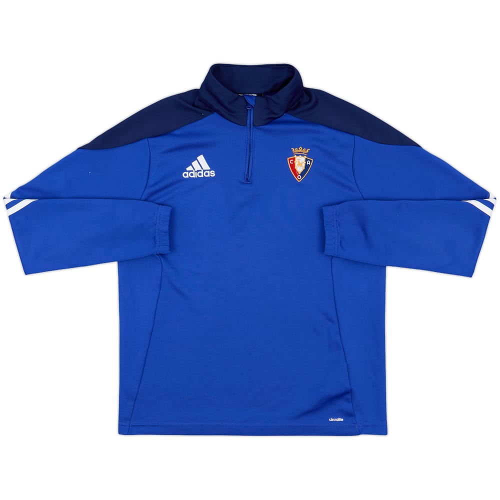 2015-16 Osasuna adidas 1/4 Zip Drill Top - 7/10 - (XL.Boys)