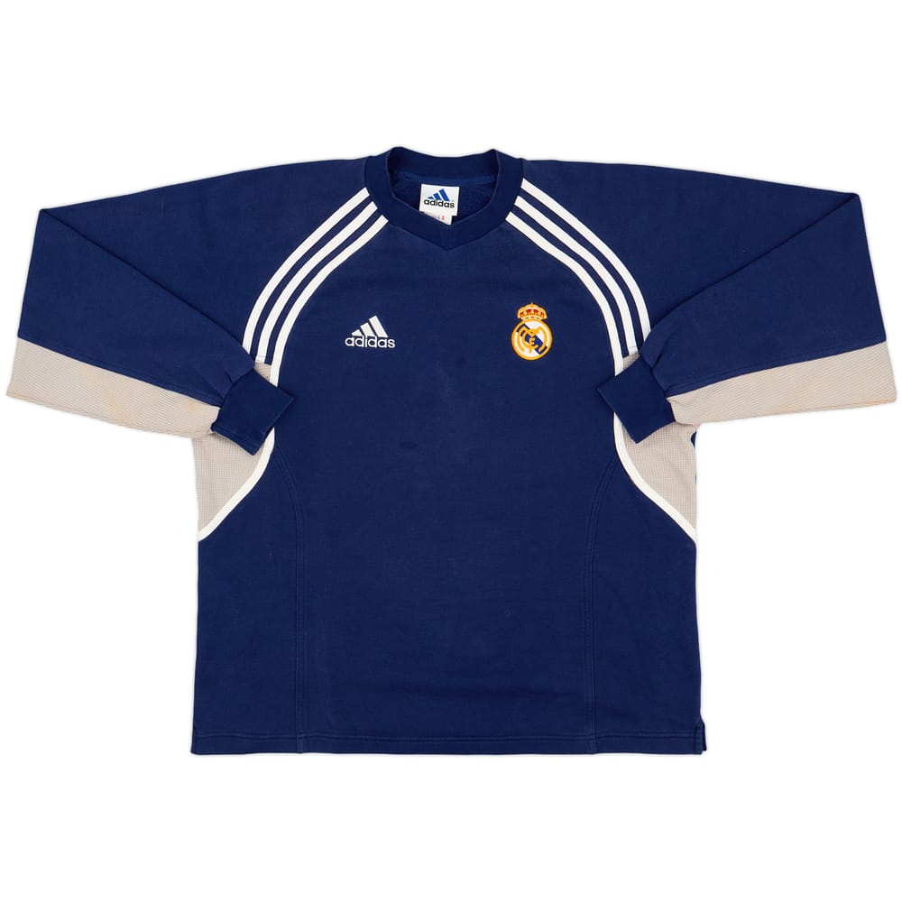 2000-01 Real Madrid adidas Sweat Top - 8/10 - (M)