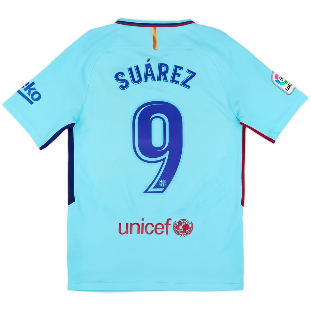 2017-18 Barcelona Away Shirt Suarez #9 - 8/10 - (S)