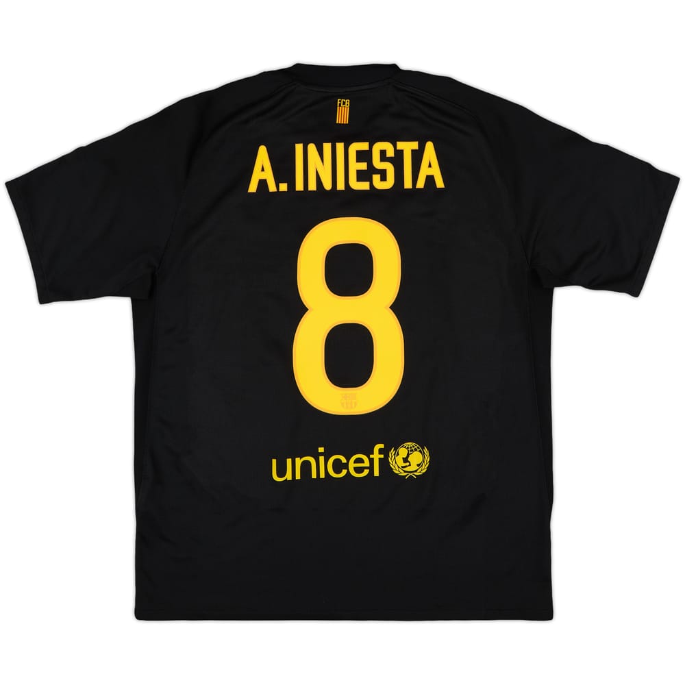 2011-12 Barcelona Away Shirt A.Iniesta #8 - 9/10 - (M)