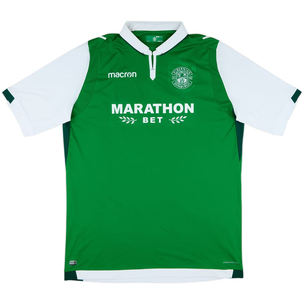 2017-18 Hibernian Home Shirt - 9/10 - (5XL)