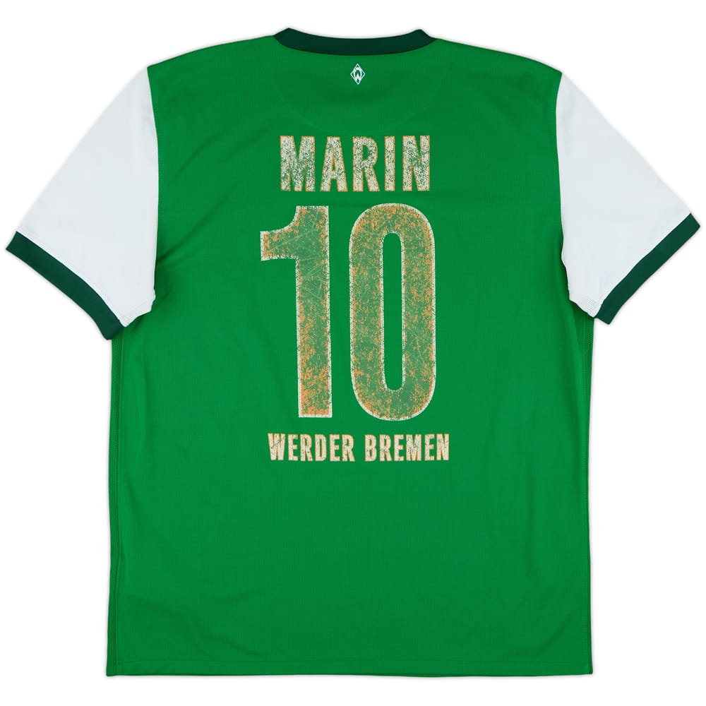 2009-10 Werder Bremen Home Shirt Marin #10 - 4/10 - (L)