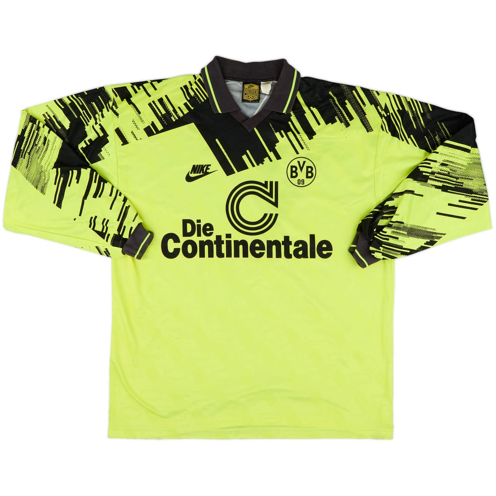 1993-94 Borussia Dortmund Home L/S Shirt - 8/10 - (XXL)