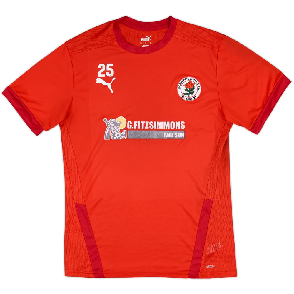 2010s Bonnyrigg Rose Puma Player Issue Training Shirt #25 - 8/10 - (L)