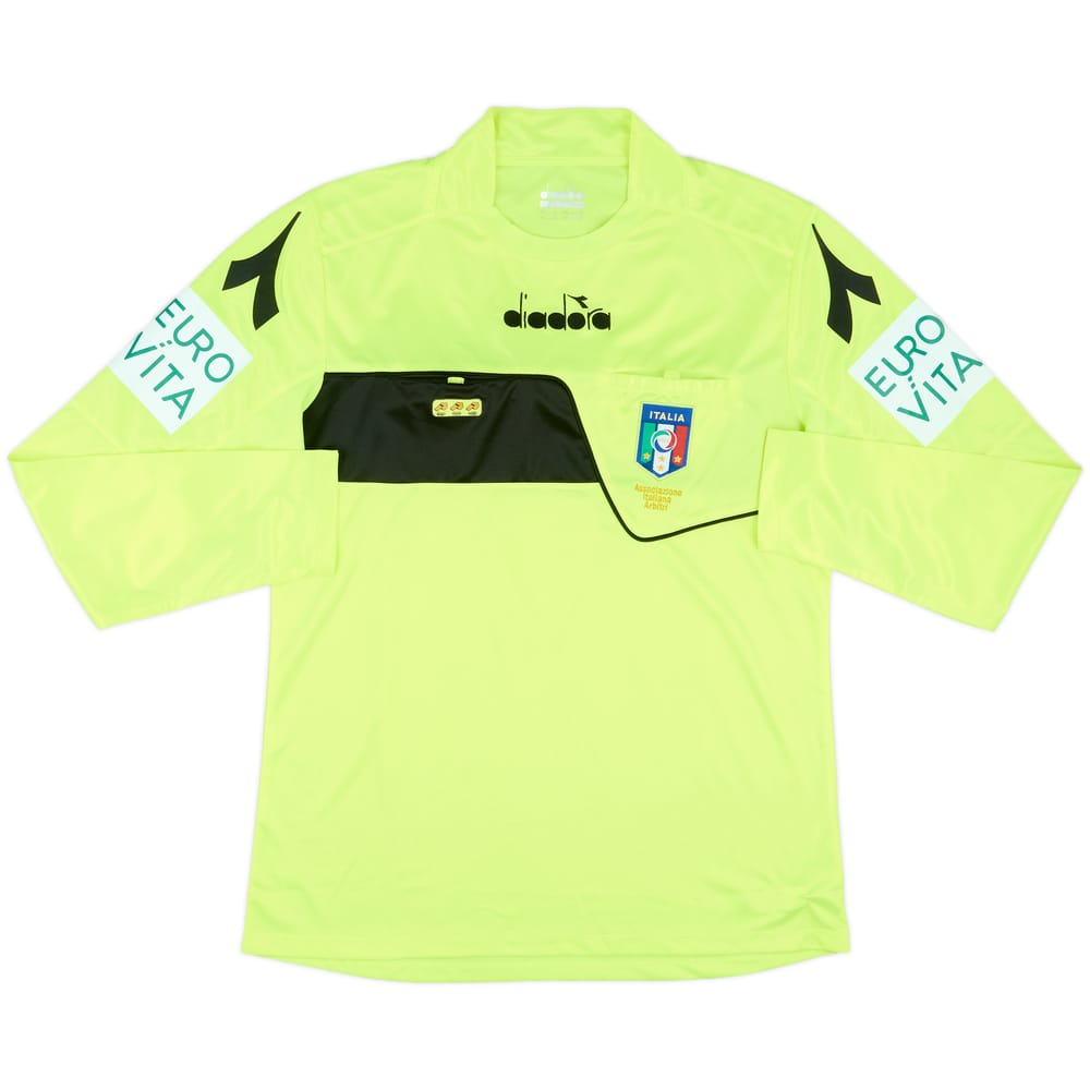 2018-19 Italy Diadora Referee L/S Shirt - 8/10 - (M)