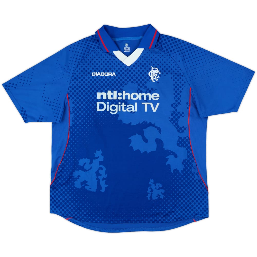2002-03 Rangers Home Shirt - 10/10 - (XL)