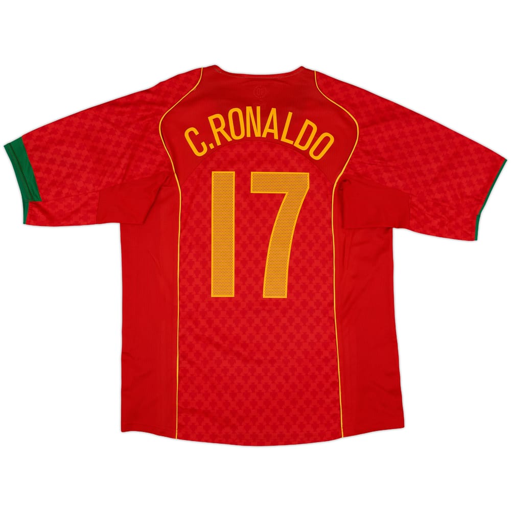 2004-06 Portugal Home Shirt C.Ronaldo #17 - 9/10 - (L)