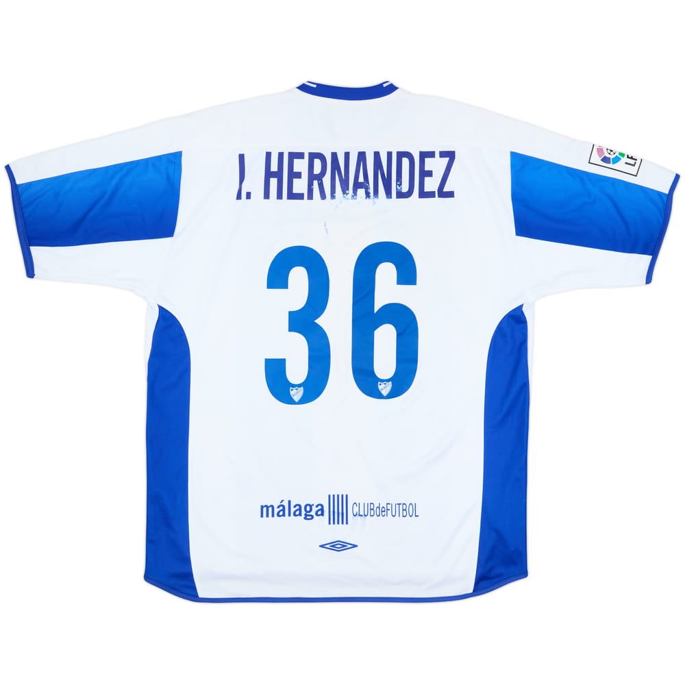 2003-04 Malaga Home Shirt I.Hernandez #36 - 5/10 - (XL)