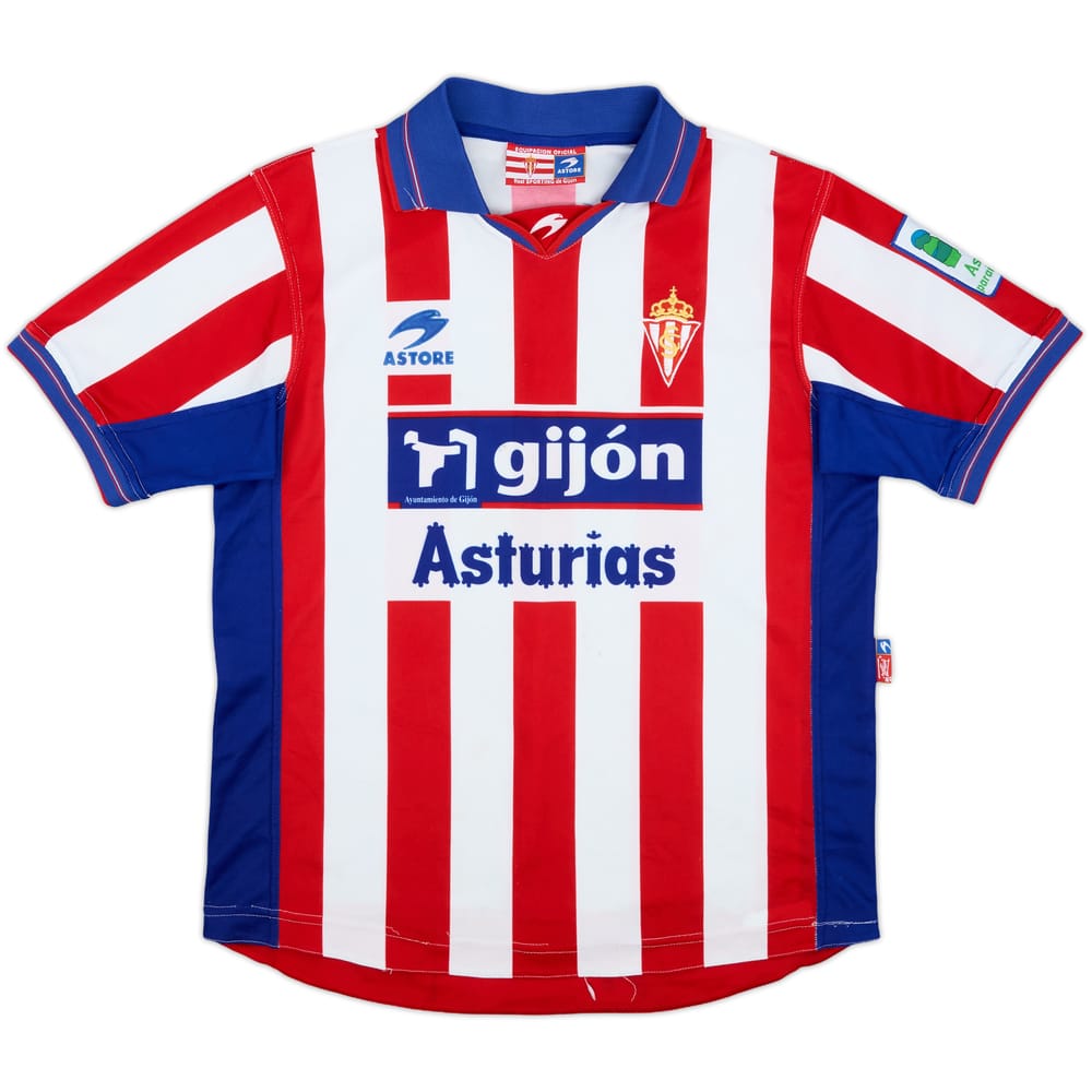 2001-03 Sporting Gijon Home Shirt - 8/10 - (S)