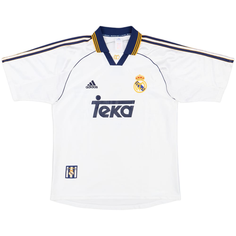 1998-00 Real Madrid Champions of Europe Home Shirt - 9/10 - (M)
