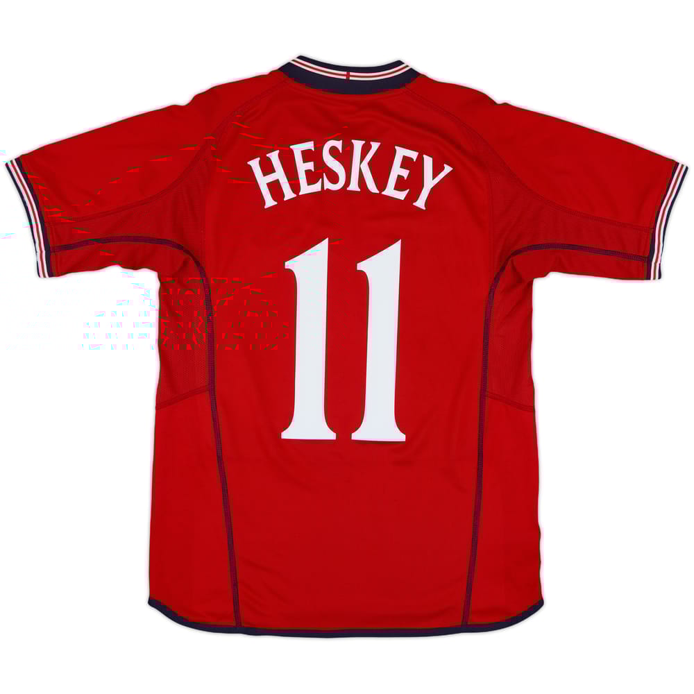 2002-04 England Away Shirt Heskey #11 - 10/10 - (S)