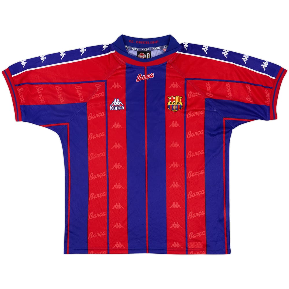1997-98 Barcelona Home Shirt - 9/10 - (L)