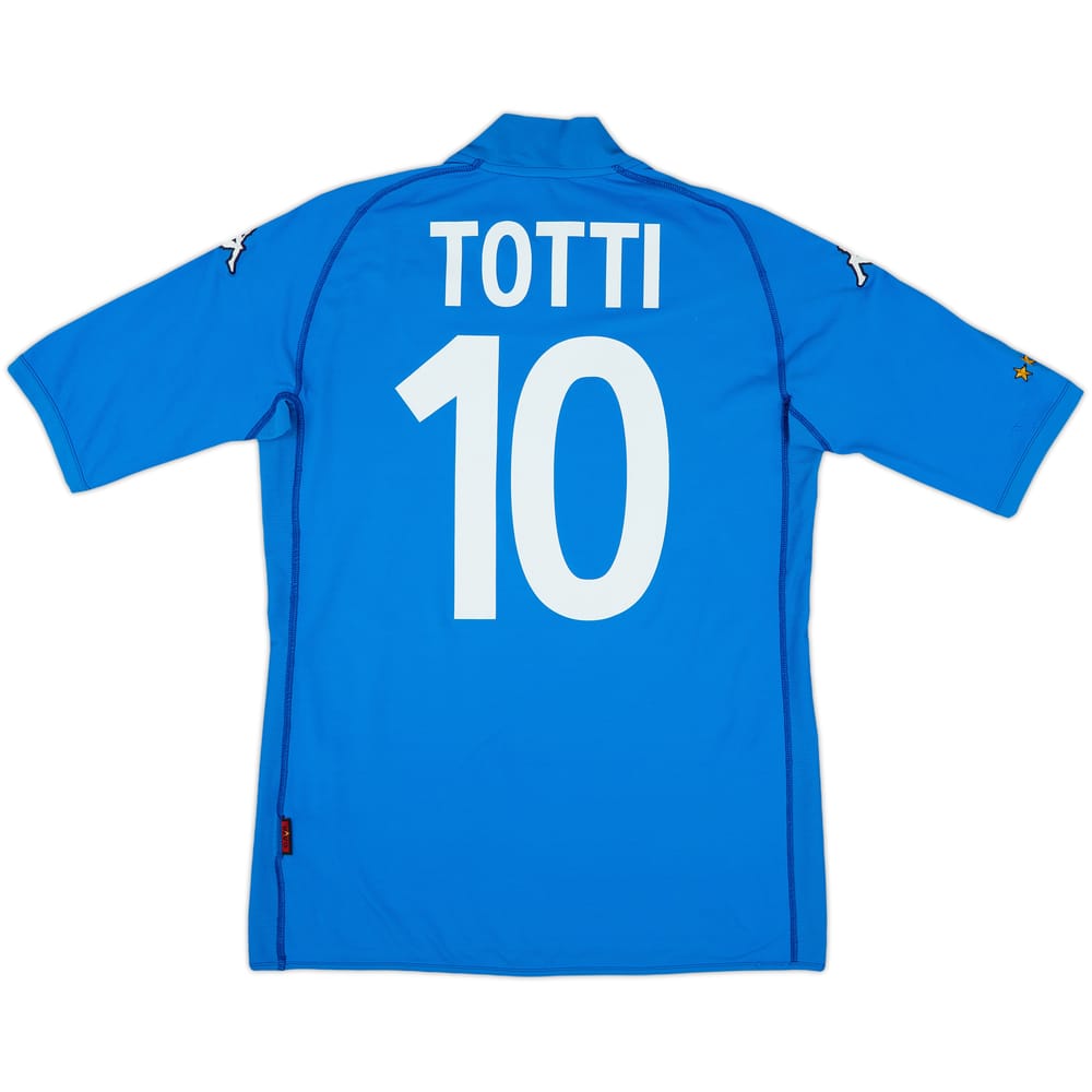 2002 Italy Home Shirt Totti #10 - 8/10 - (L)