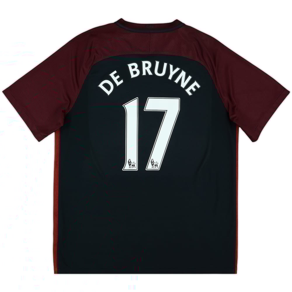 2016-17 Manchester City Away Shirt De Bruyne #17 - 8/10 - (XL)