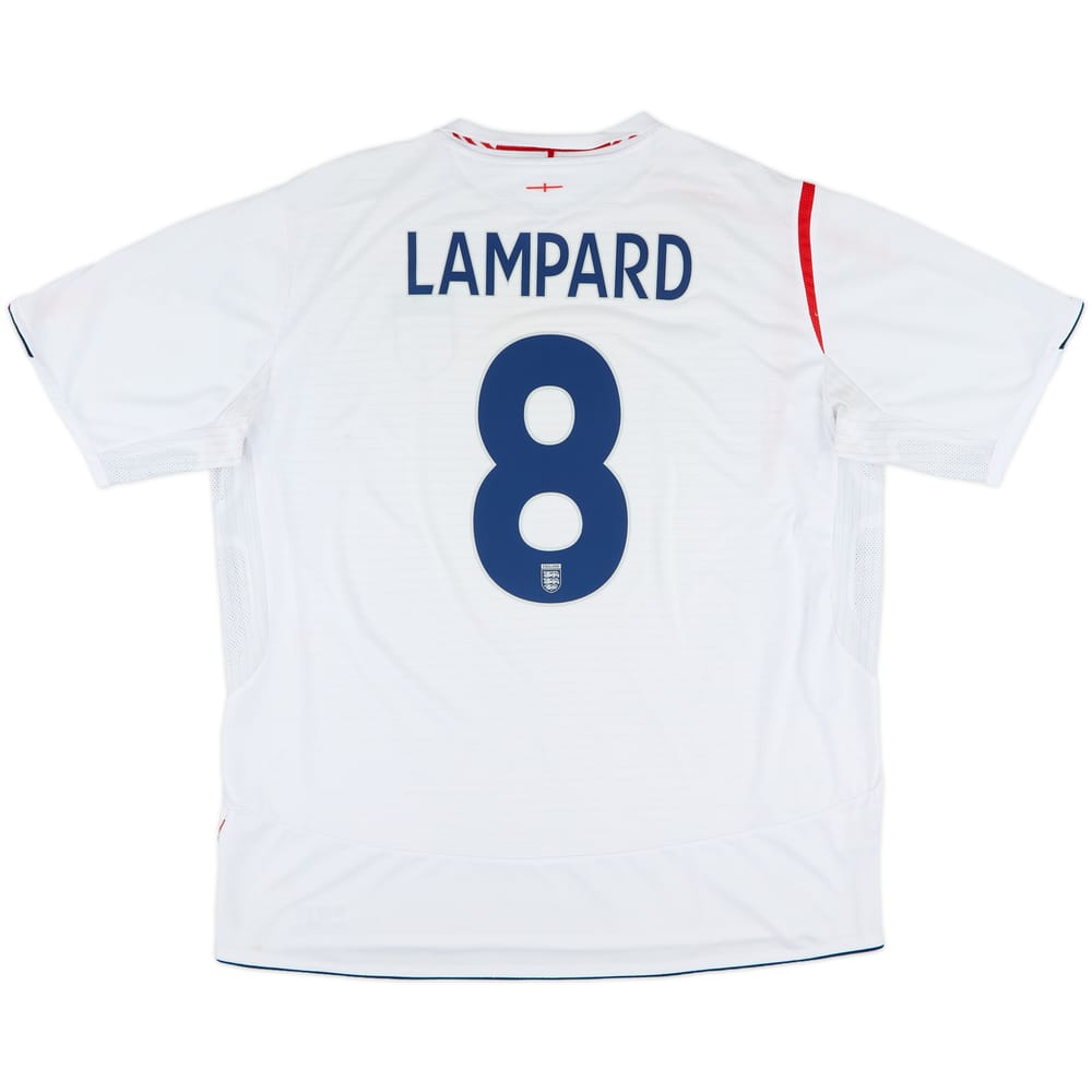 2005-07 England Home Shirt Lampard #8 - 5/10 - (3XL)