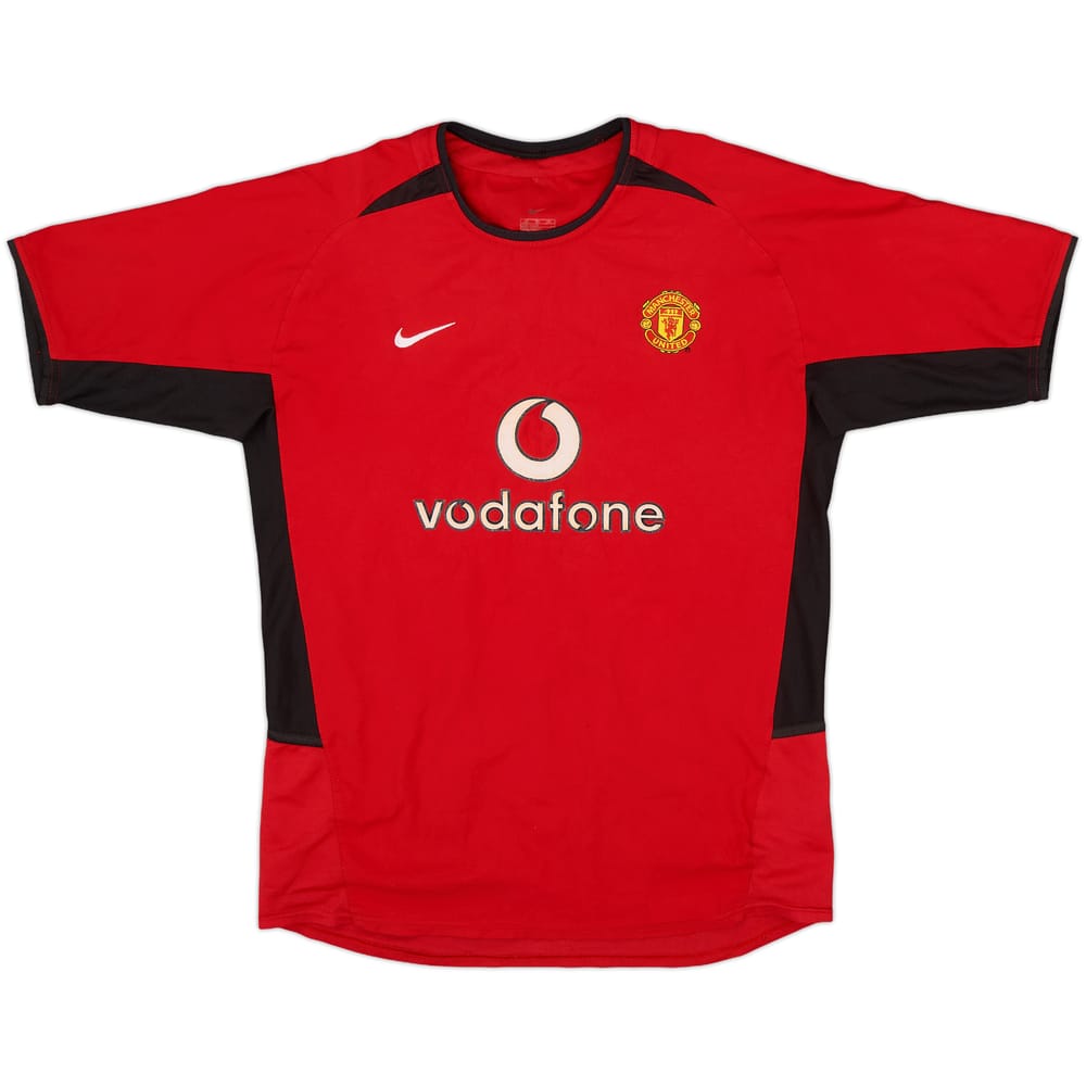 2002-04 Manchester United Home Shirt - 8/10 - (XL.Boys)