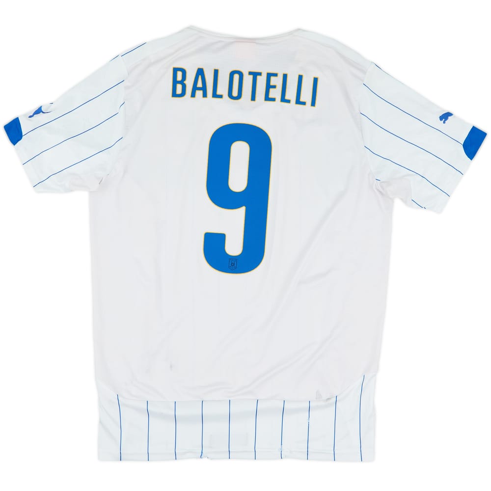 2014-15 Italy Away Shirt Balotelli #9 - 5/10 - (L)