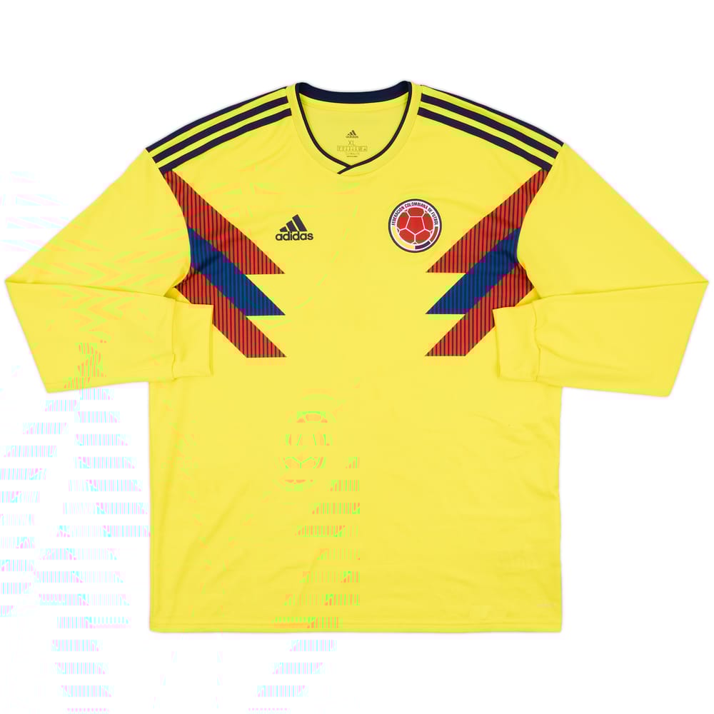 2018-19 Colombia Home L/S Shirt - 8/10 - (XL)