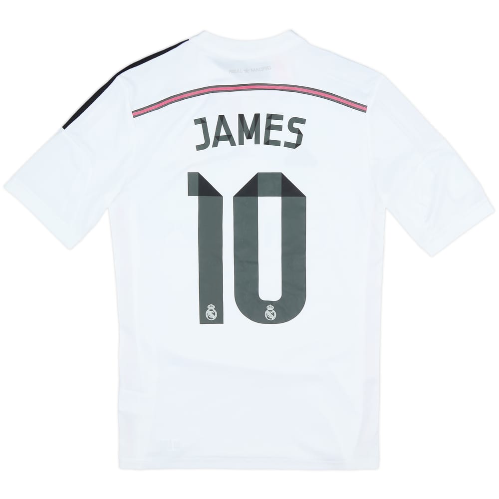 2014-15 Real Madrid Home Shirt James #10 - 6/10 - (XL.Boys)